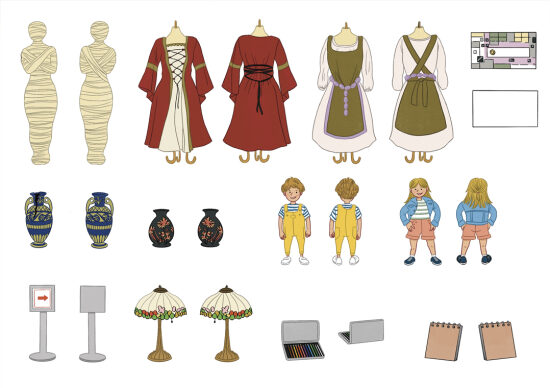 Personnages pour le jeu "Bouge en 3D" - Ortho Edition- rentrée 2025