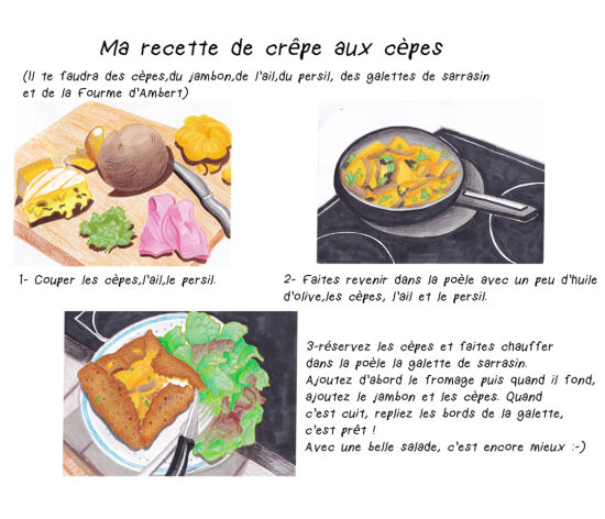 recette de crêpe aux cèpes